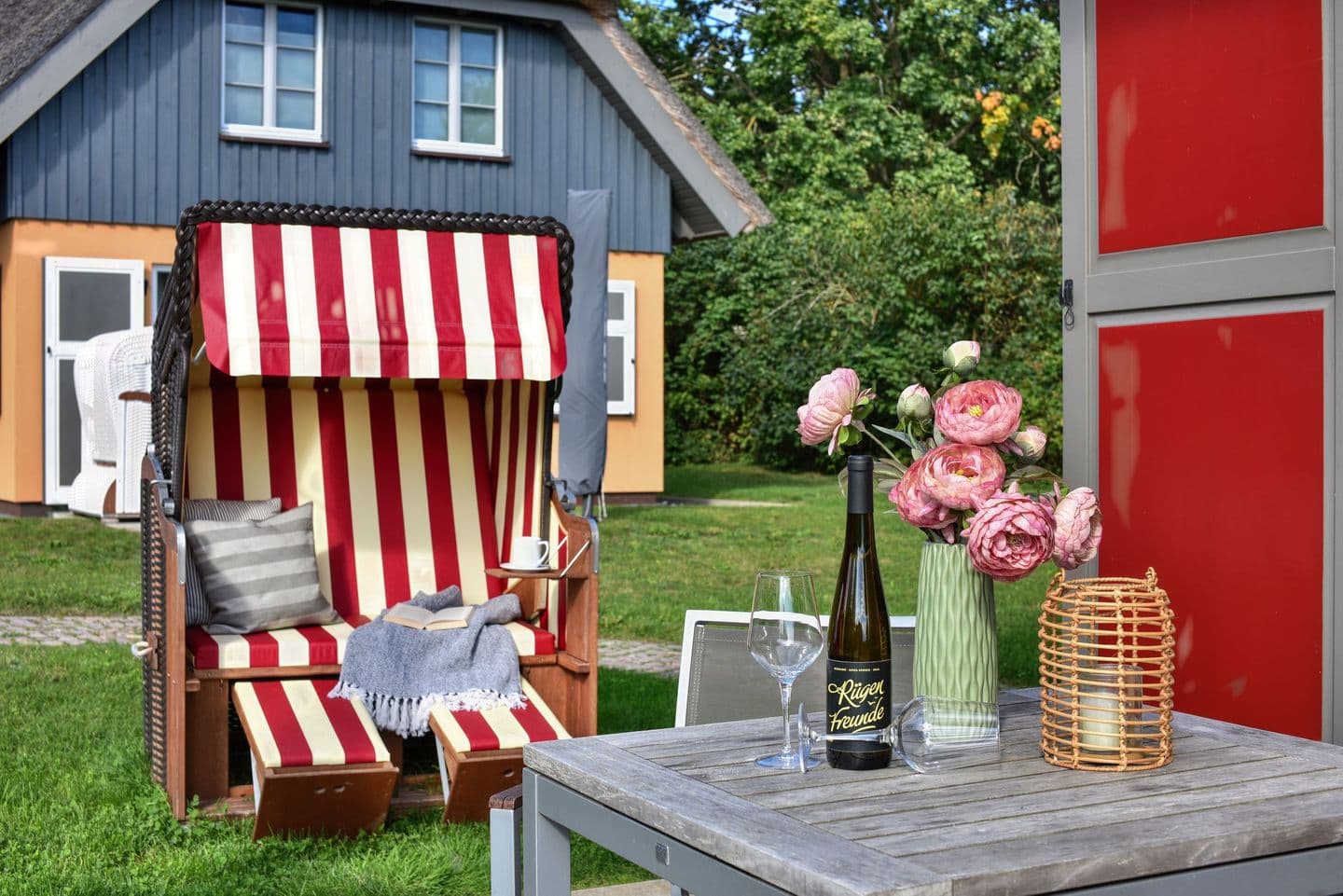 Ferienhaus Boddenblick 15 Feriendorf Klein Stresow Rügen in Klein Stresow – Terrasse