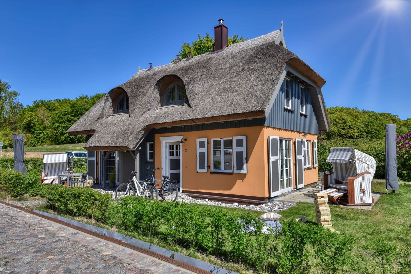 Ferienhaus Boddenbrise 13 Feriendorf Klein Stresow Rügen in Klein Stresow – Außenansicht