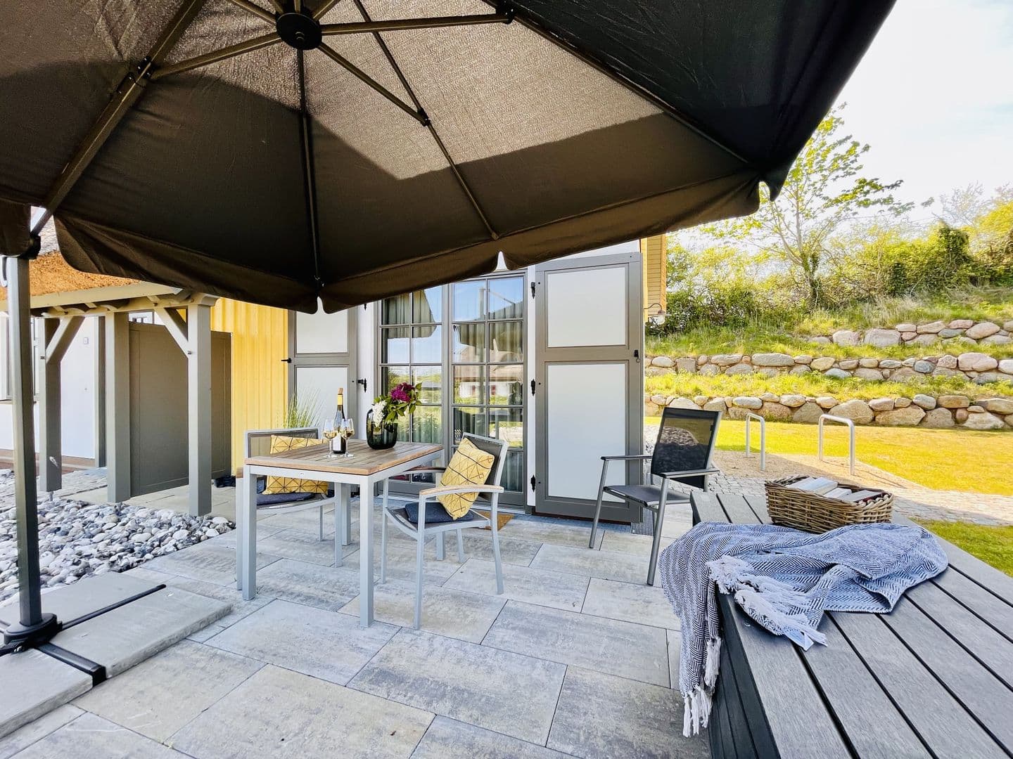 Ferienhaus Boddenstern 22 Feriendorf Klein Stresow Rügen in Klein Stresow – Terrasse