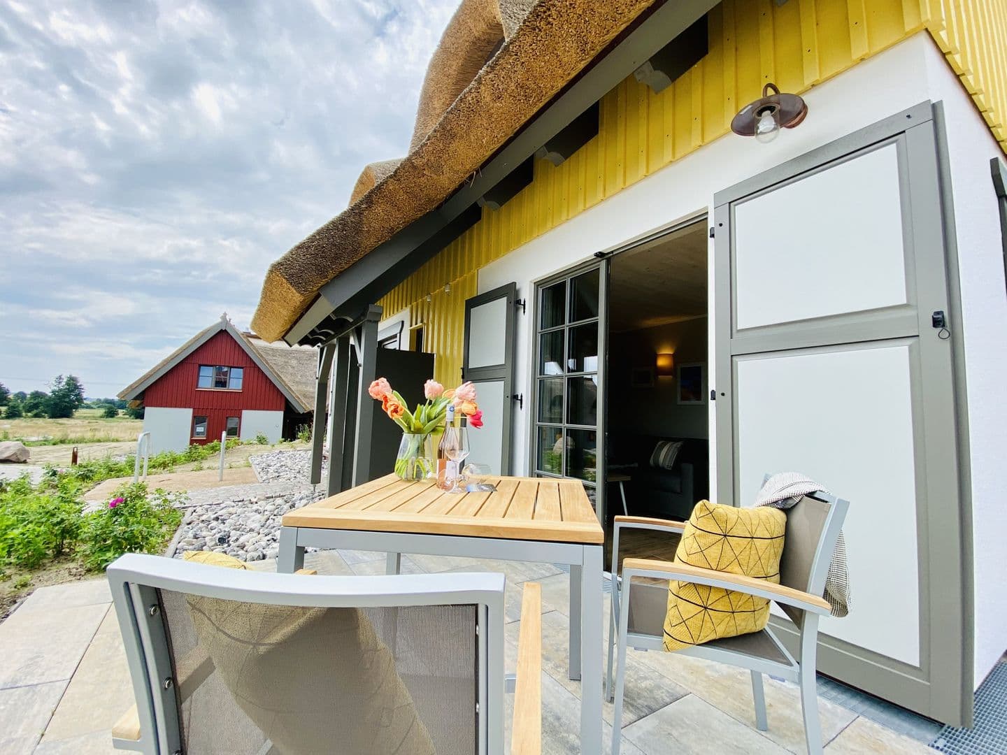 Ferienhaus Boddenstern 22 Feriendorf Klein Stresow Rügen in Klein Stresow – Terrasse