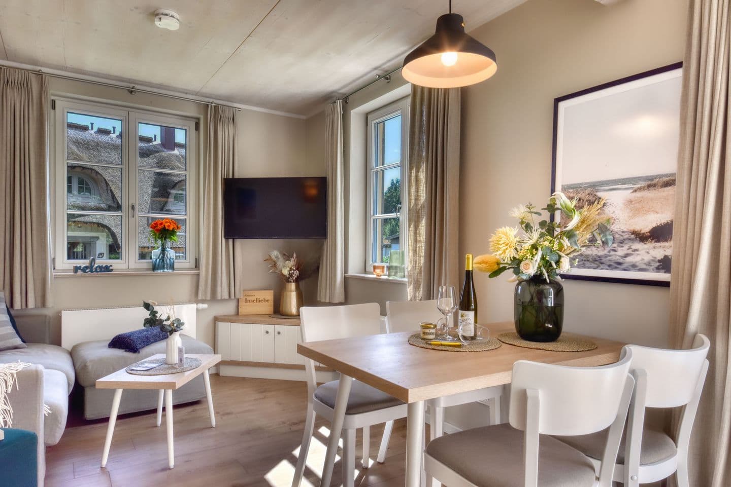 Ferienhaus Inselliebe 02 Feriendorf Klein Stresow Rügen in Klein Stresow – Wohnzimmer