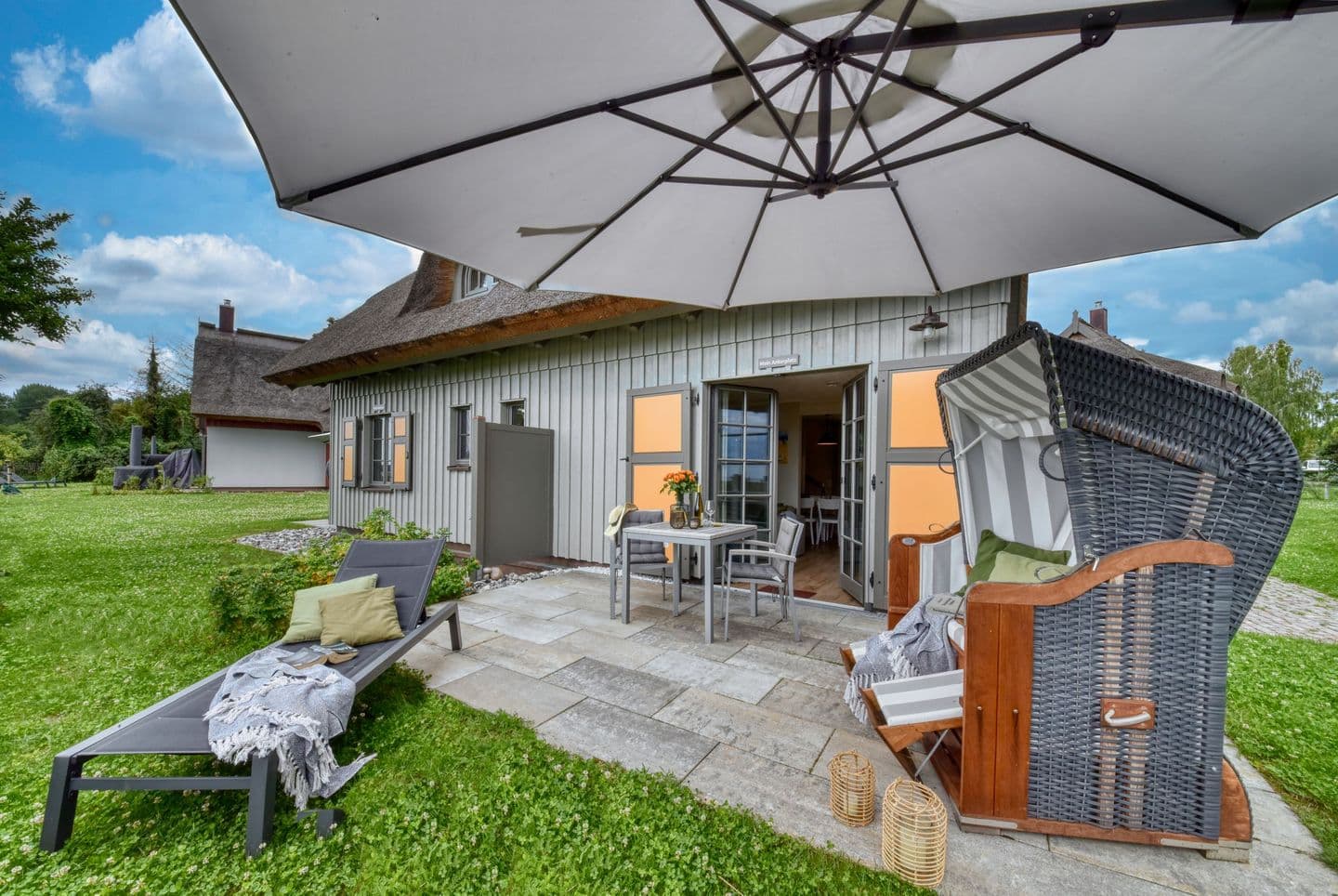 Ferienhaus Mein Ankerplatz 17 Feriendorf Klein Stresow Rügen in Klein Stresow – Terrasse