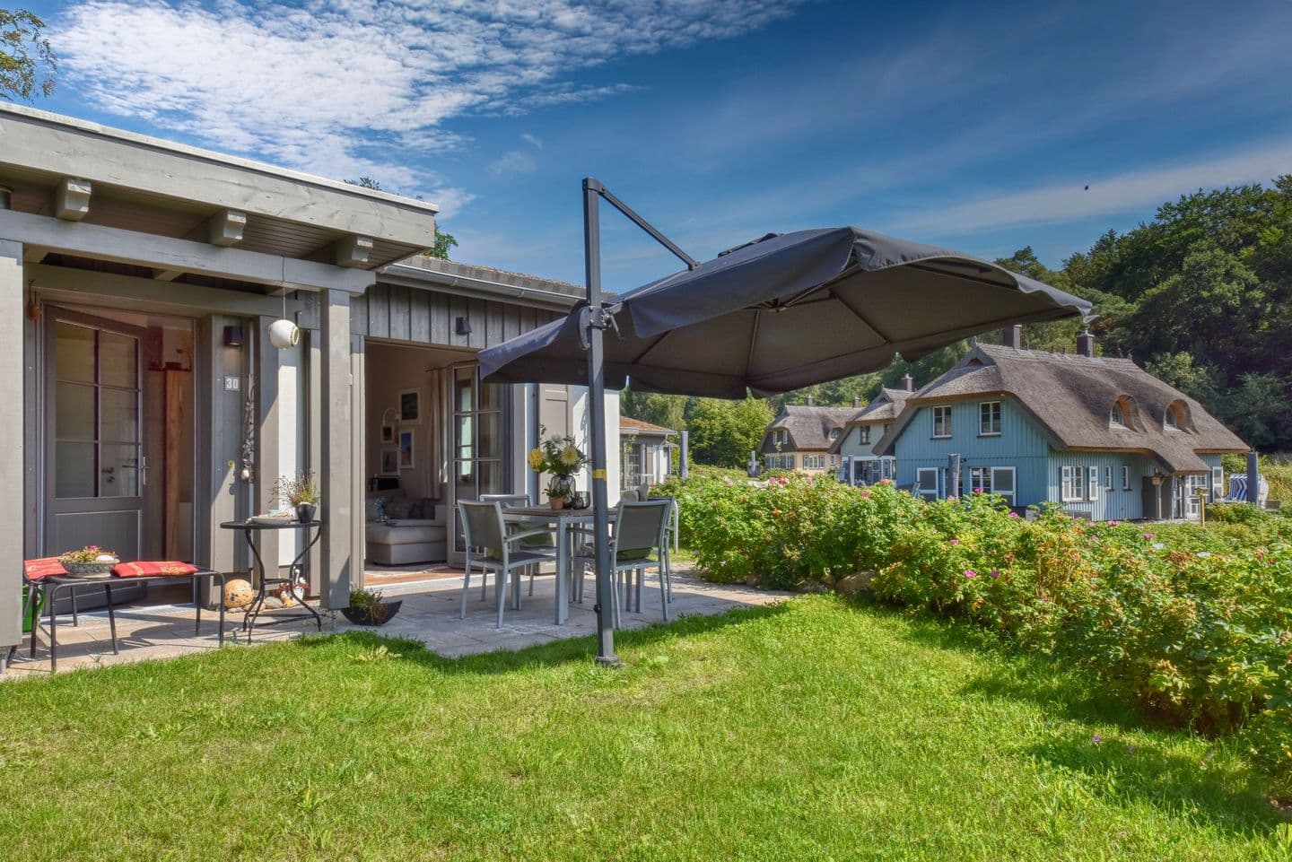 Ferienhaus Rügener Traumzeit 30 Feriendorf Klein Stresow Rügen in Klein Stresow – Terrasse