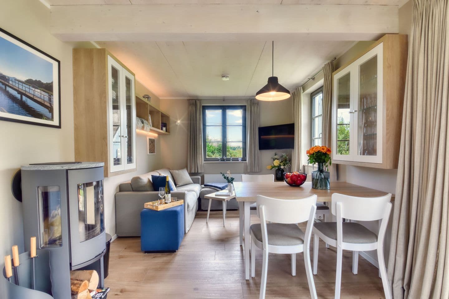 Ferienhaus Sehnsuchtsort 04 Feriendorf Klein Stresow Rügen in Klein Stresow – Wohnzimmer