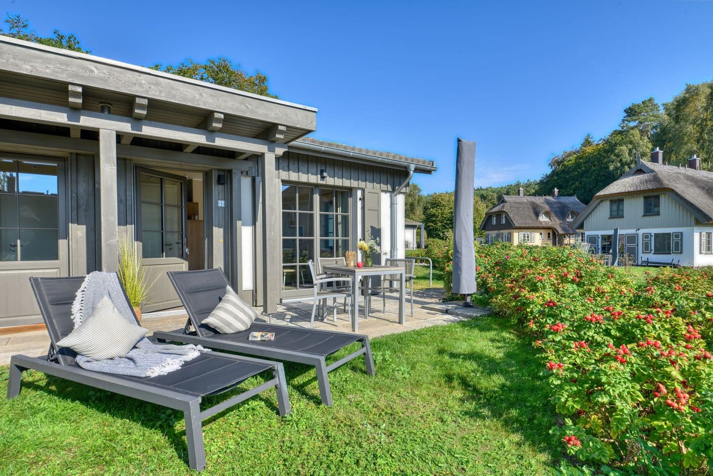 Ferienhaus Strandbude Feriendorf 32 Klein Stresow Rügen in Klein Stresow – Außenansicht