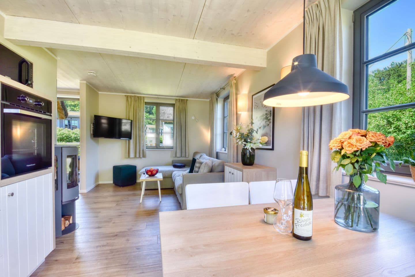 Ferienhaus Strandflieder 05 Feriendorf Klein Stresow Rügen in Klein Stresow – Wohnzimmer