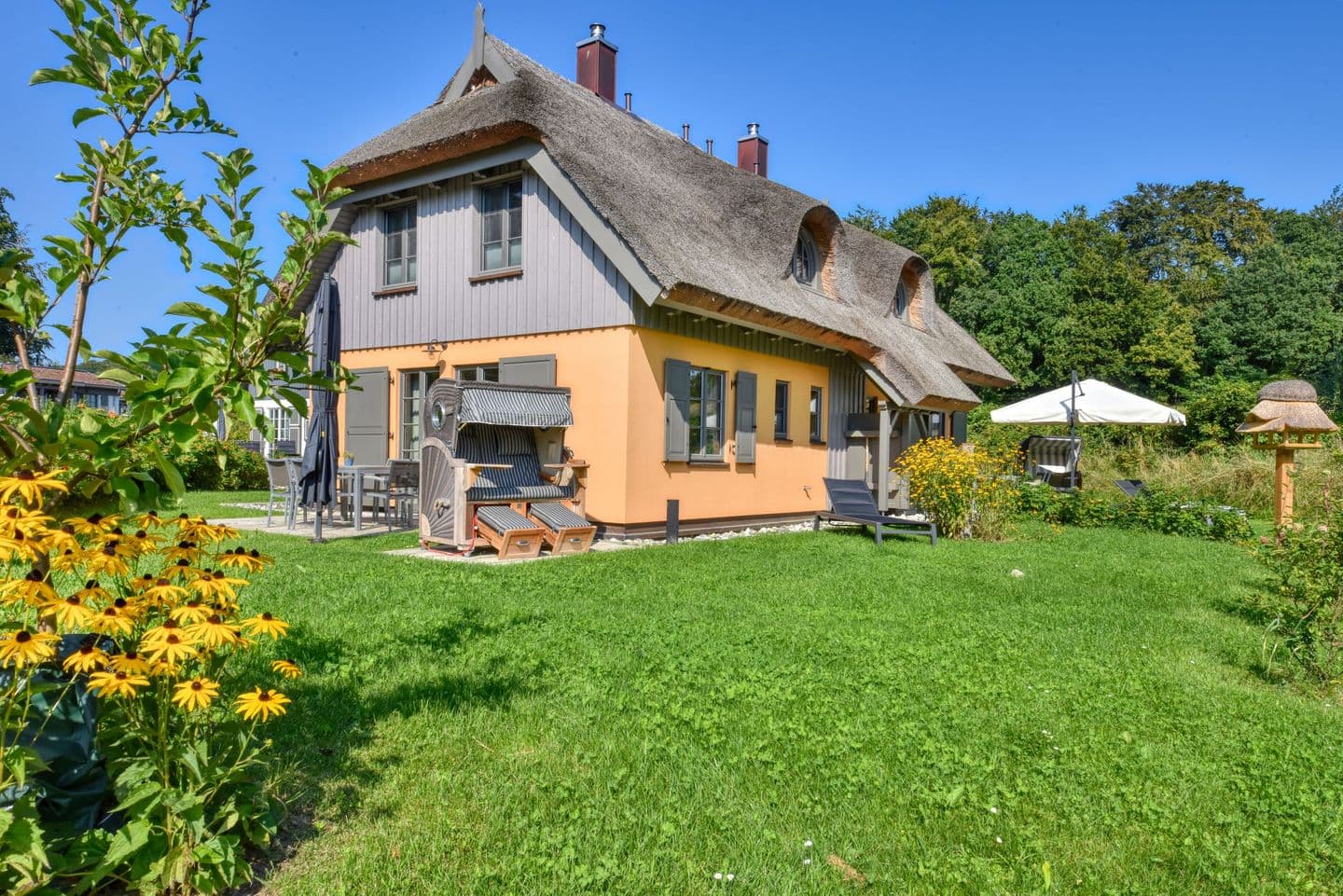 Ferienhaus Strandleben 09 Feriendorf Klein Stresow Rügen in Klein Stresow – Terrasse