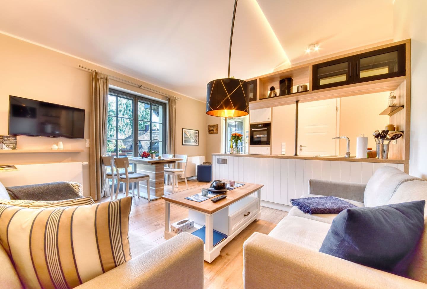 Ferienhaus Traumblick Ostsee 28 Feriendorf Klein Stresow Rügen in Klein Stresow – Wohnzimmer