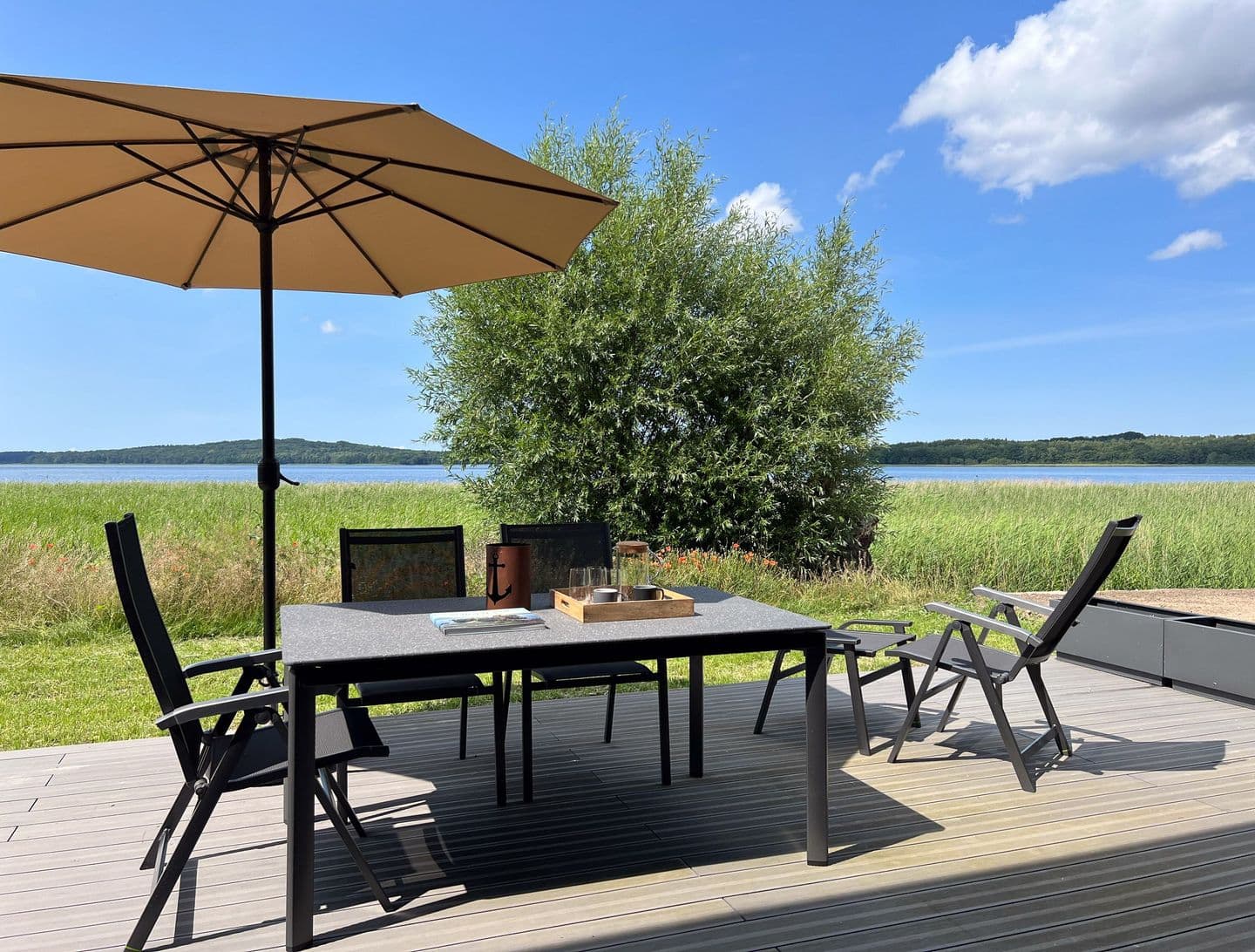 Ferienhaushälfte LEE - Vogteihof am Bodden in Streu – Terrasse