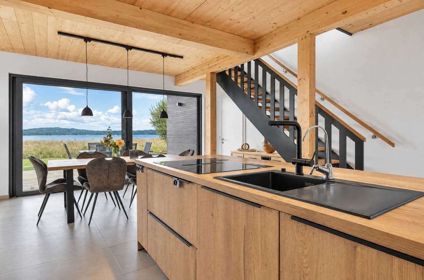 Ferienhaushälfte LUV - Vogteihof am Bodden in Streu – Küche