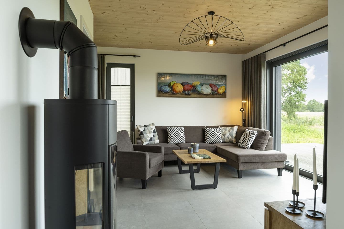 Ferienhaushälfte LUV - Vogteihof am Bodden in Streu – Wohnzimmer