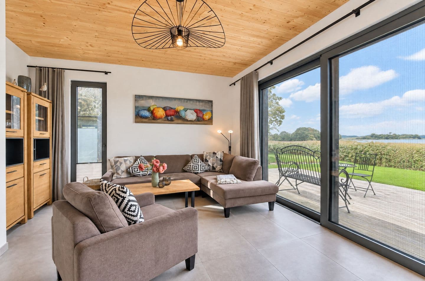 Ferienhaushälfte LUV - Vogteihof am Bodden in Streu – Wohnzimmer