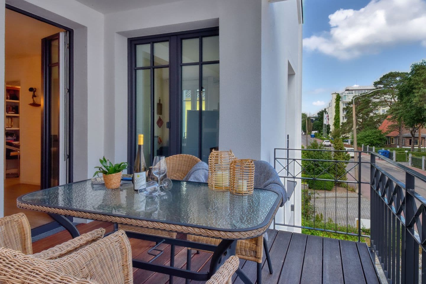 Ferienwohnung Ankerplatz 11 in der Villa Sofie Binz in Binz – Balkon