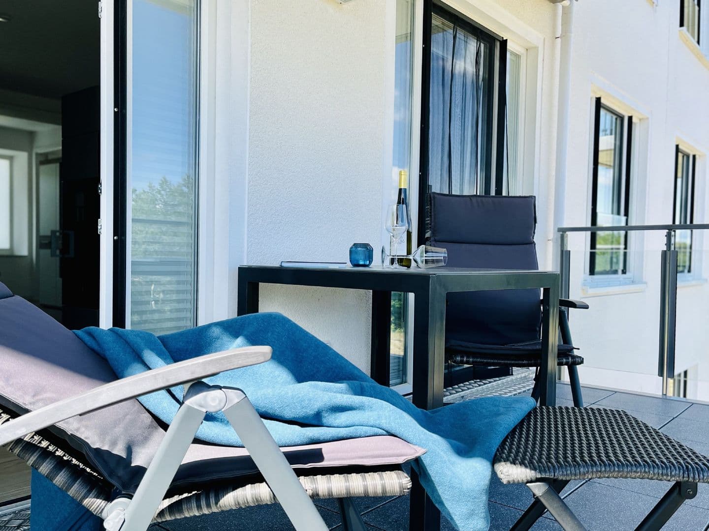 Ferienwohnung Aquamarin im Haus Arkona Prora in Prora – Balkon