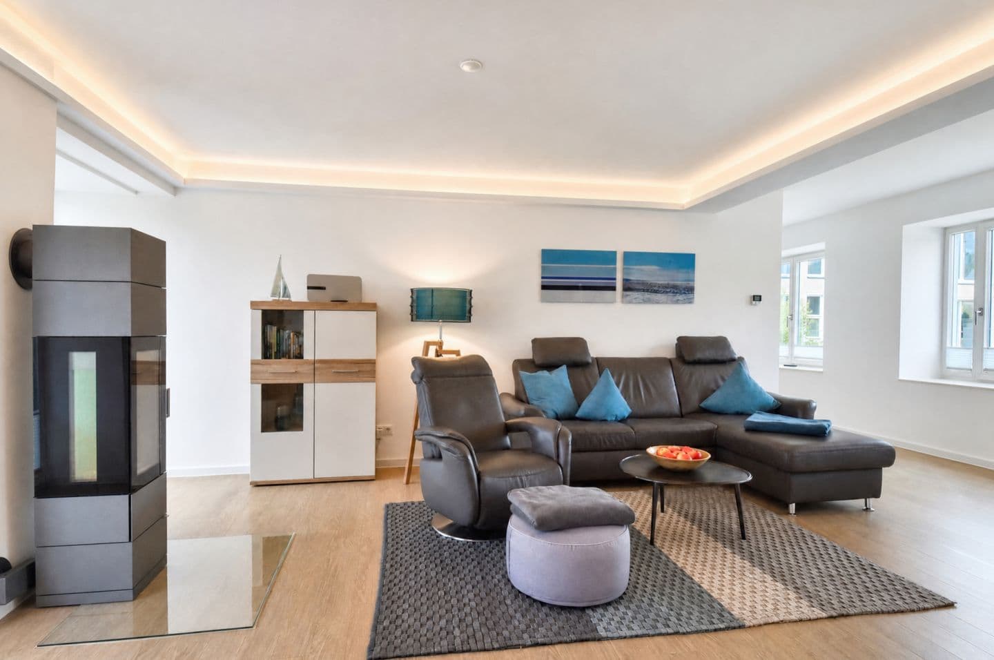 Ferienwohnung Aquamarin im Haus Arkona Prora in Prora – Wohnzimmer