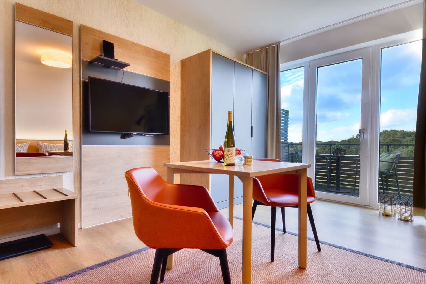 Ferienwohnung Austernfischer 39 im Wreecher Idyll Rügen in Wreechen – Wohnzimmer