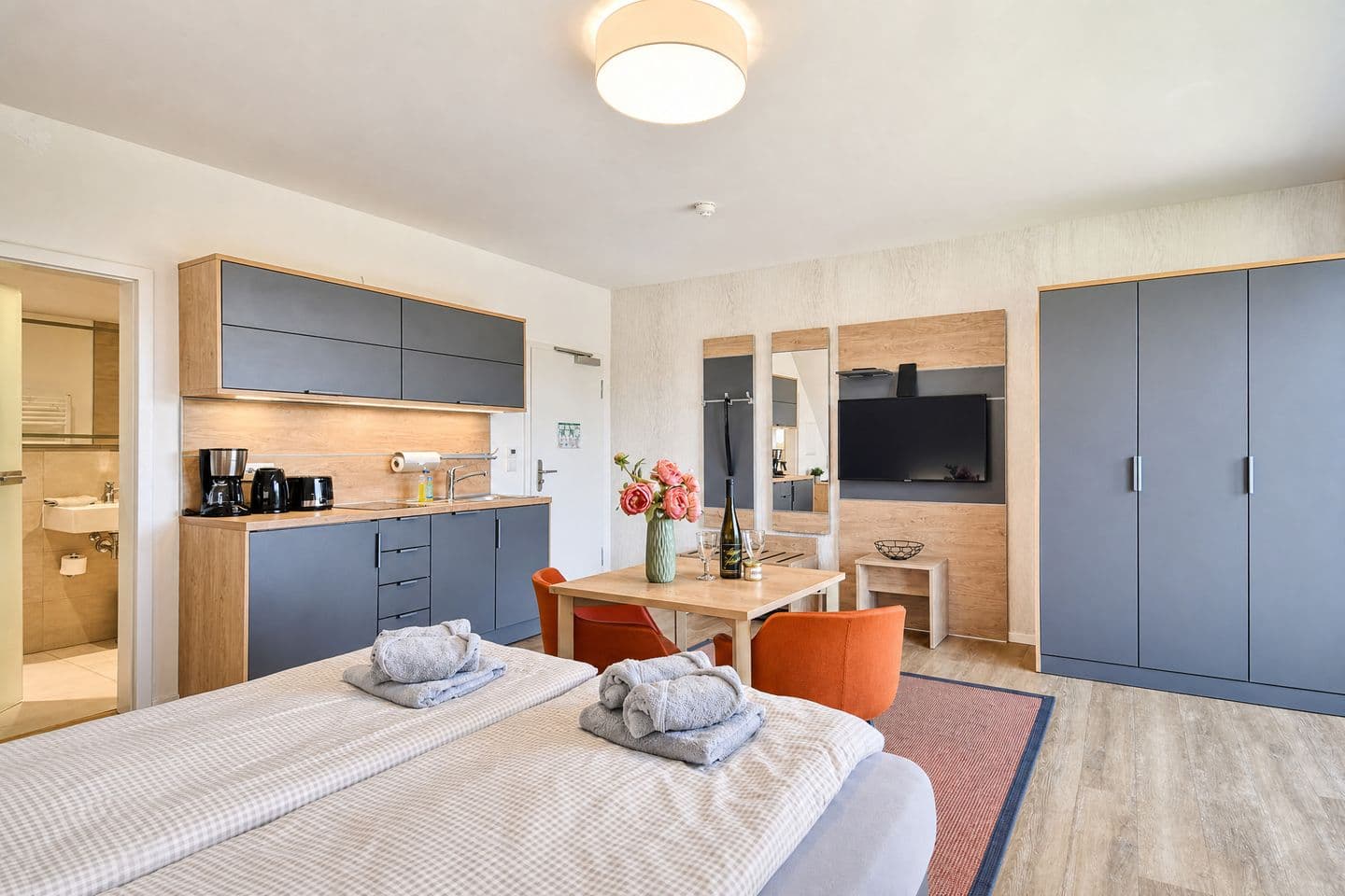 Ferienwohnung Austernfischer 39 im Wreecher Idyll Rügen in Wreechen – Wohnzimmer
