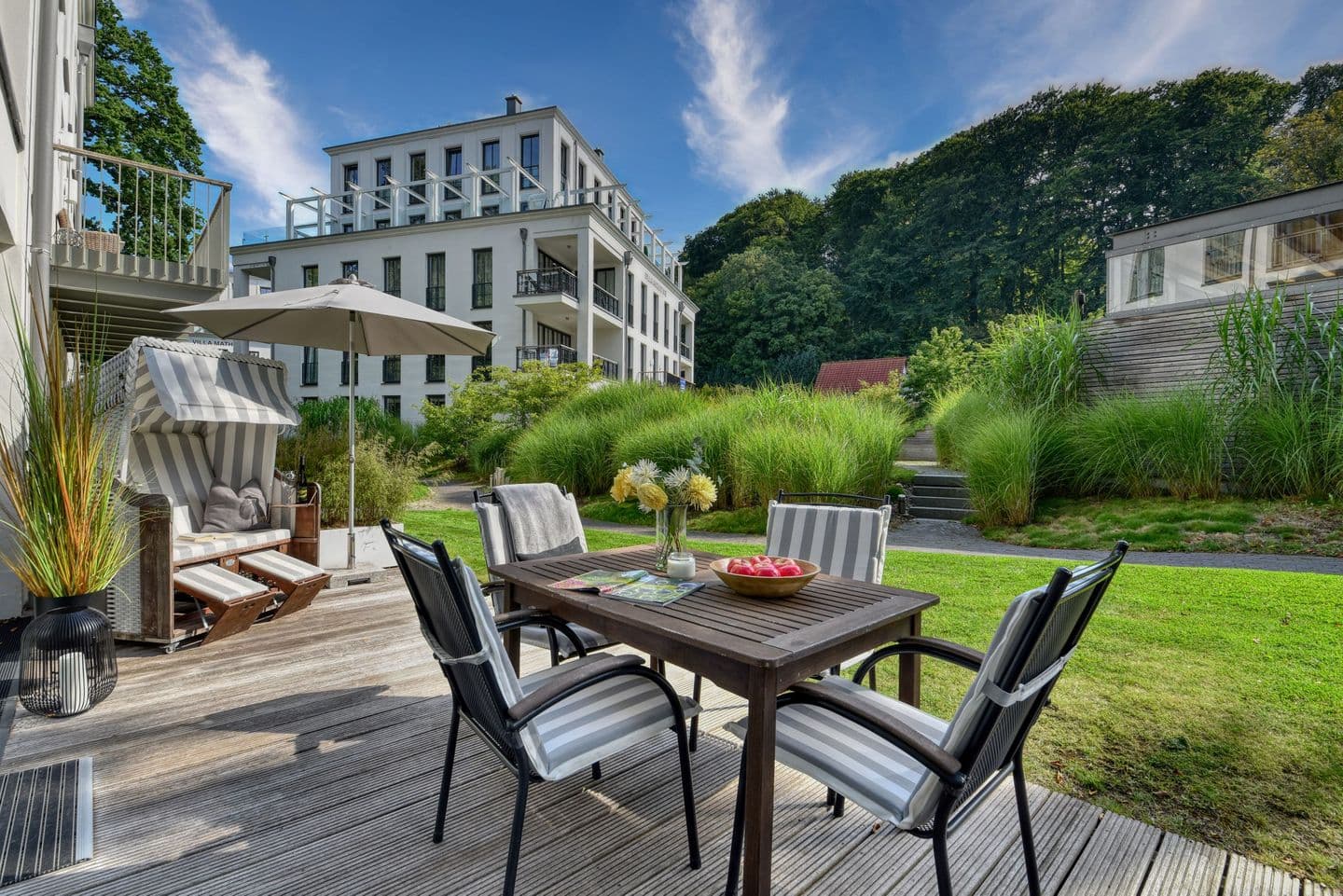 Ferienwohnung Baltic Lounge in der Villa Amalie Binz in Binz – Terrasse