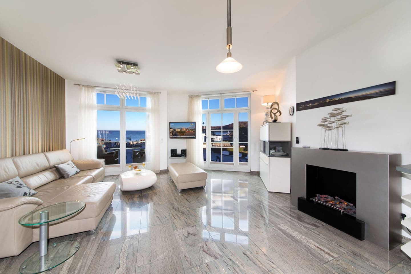 Ferienwohnung Beach Princess 8 / Haus Strandschloss Binz in Binz – Wohnzimmer