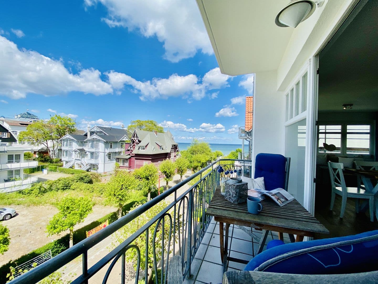 Ferienwohnung Binzer Seeblick 35 Haus Jahreszeiten Binz in Binz – Balkon