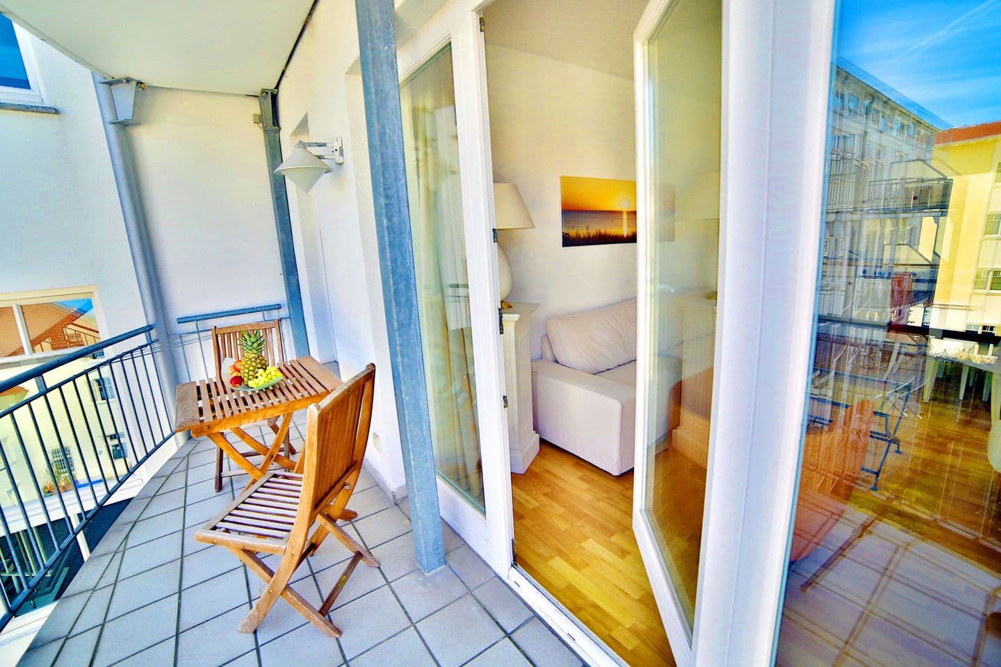 Ferienwohnung Binzer Strandgut 36 im Haus Jahreszeiten Binz in Binz – Balkon