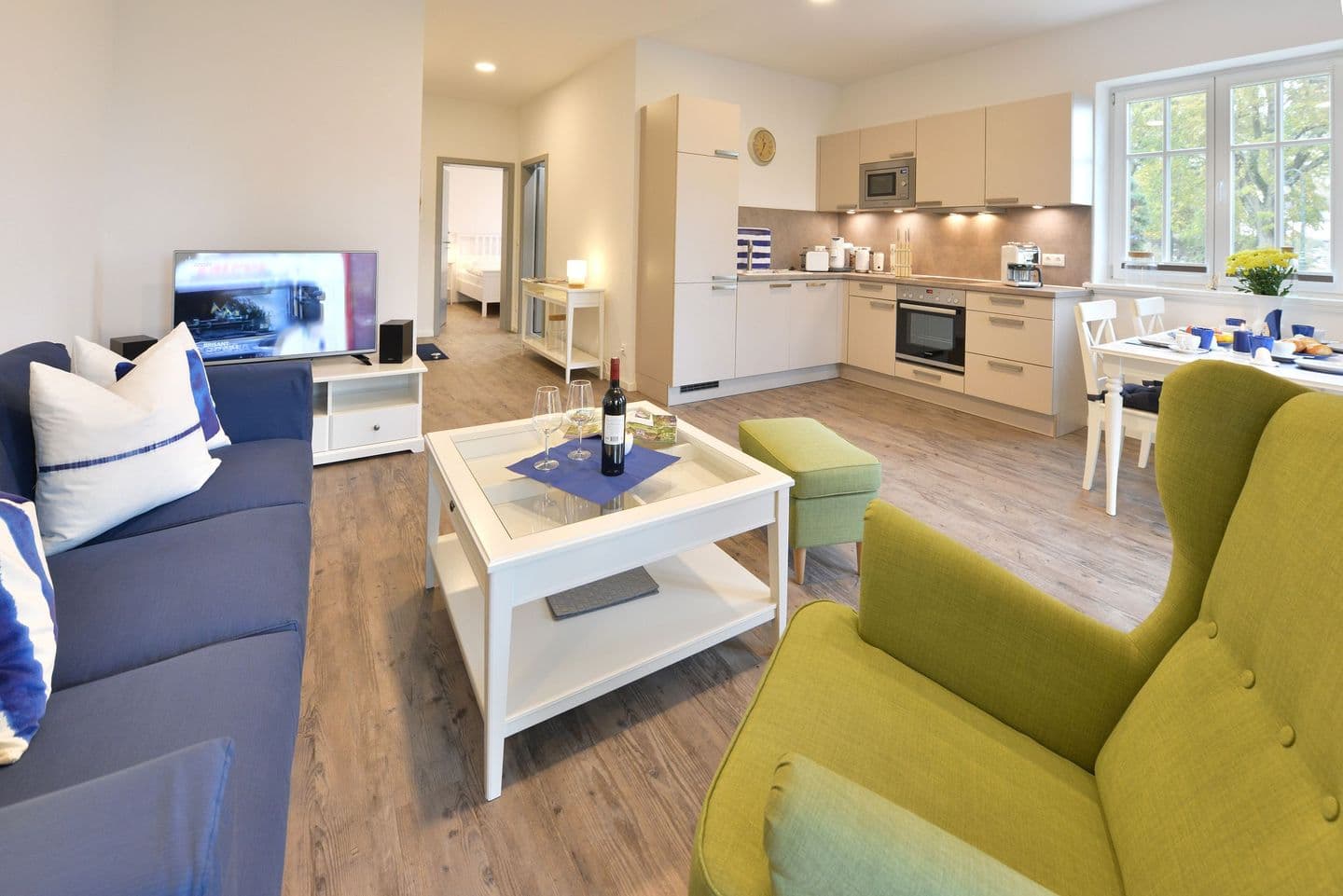 Ferienwohnung Blaues Haus App. 1 in Ralswiek in Ralswiek – Wohnzimmer