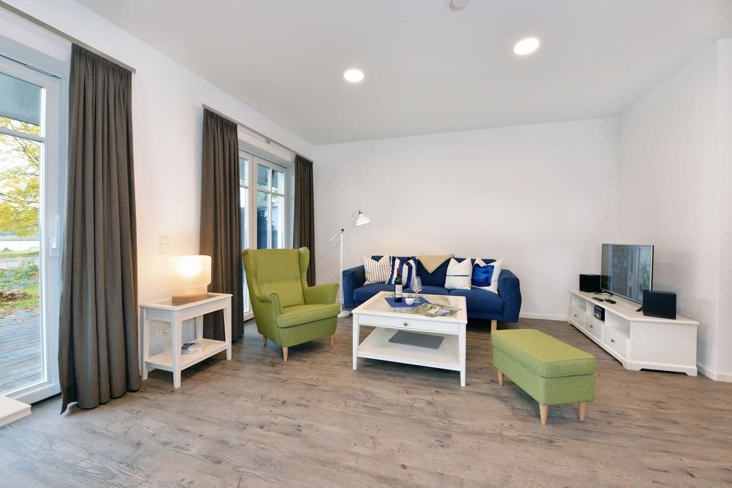 Ferienwohnung Blaues Haus App. 1 in Ralswiek in Ralswiek – Wohnzimmer