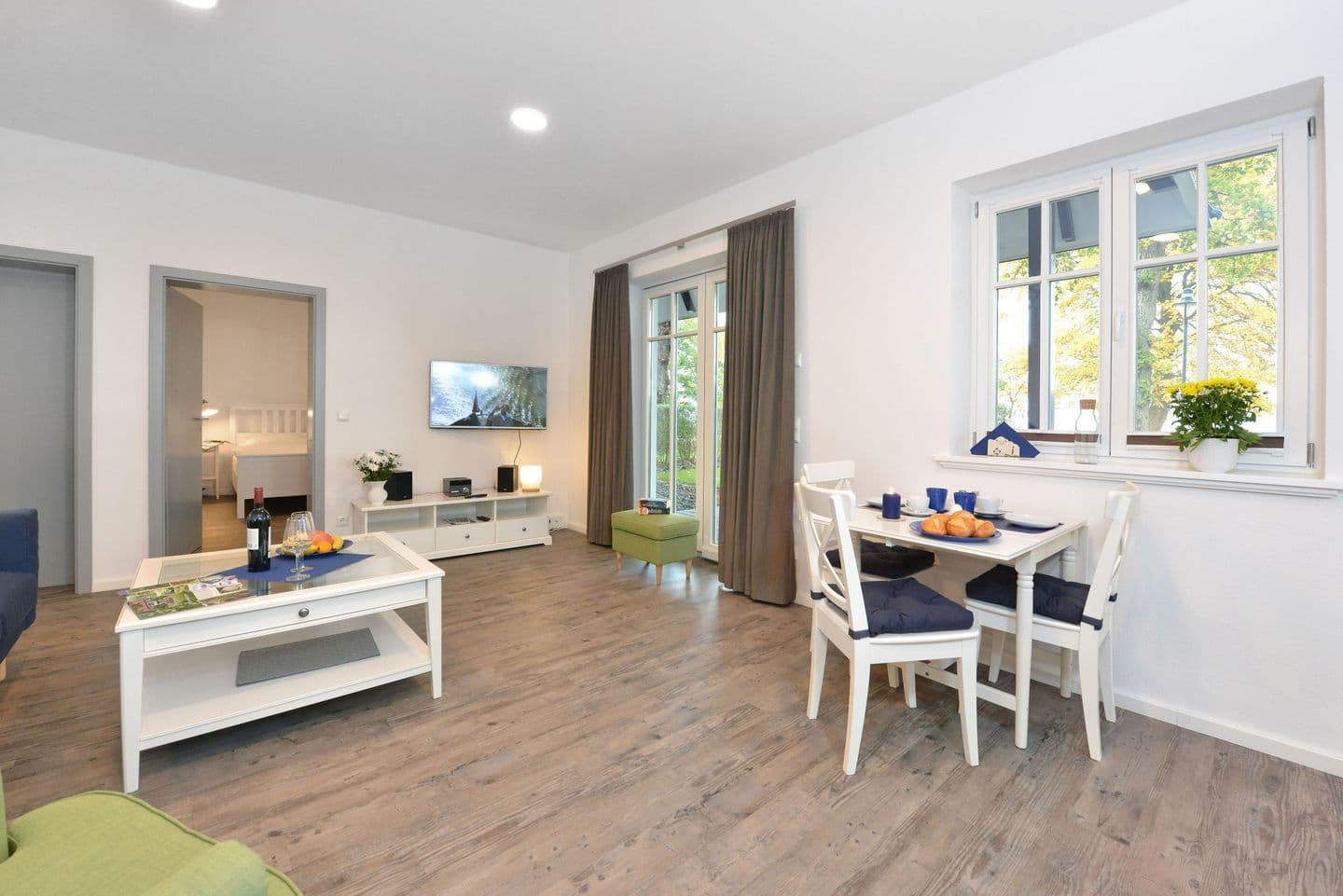 Ferienwohnung Blaues Haus App. 3 in Ralswiek in Ralswiek – Wohnzimmer