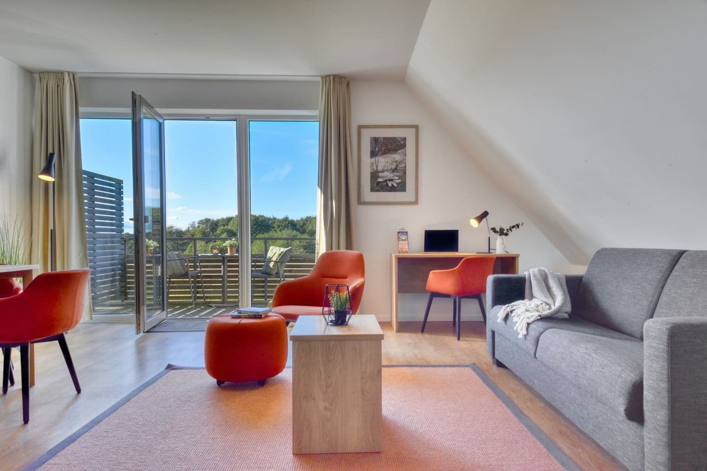 Ferienwohnung Buntspecht 31 im Wreecher Idyll Rügen in Wreechen – Wohnzimmer