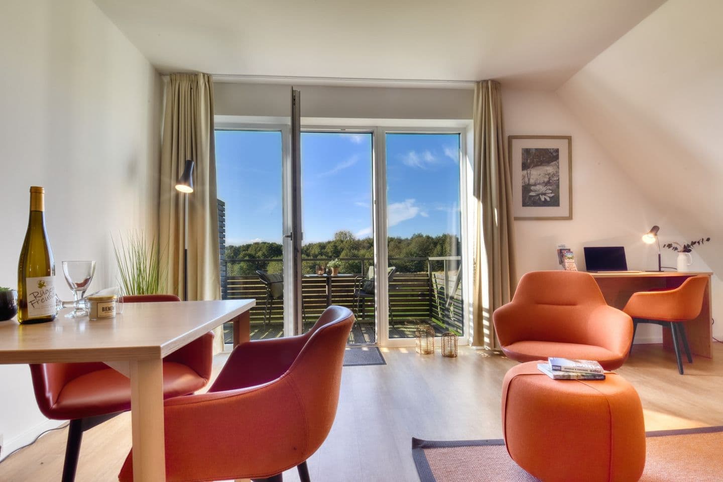 Ferienwohnung Buntspecht 31 im Wreecher Idyll Rügen in Wreechen – Wohnzimmer
