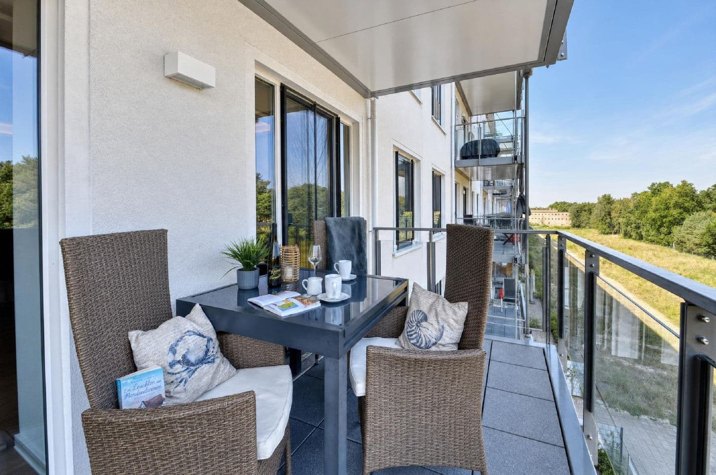 Ferienwohnung Domizil am Meer Haus Arkona Prora in Prora – Balkon