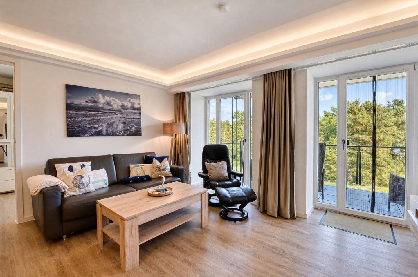 Ferienwohnung Domizil am Meer Haus Arkona Prora in Prora – Wohnzimmer