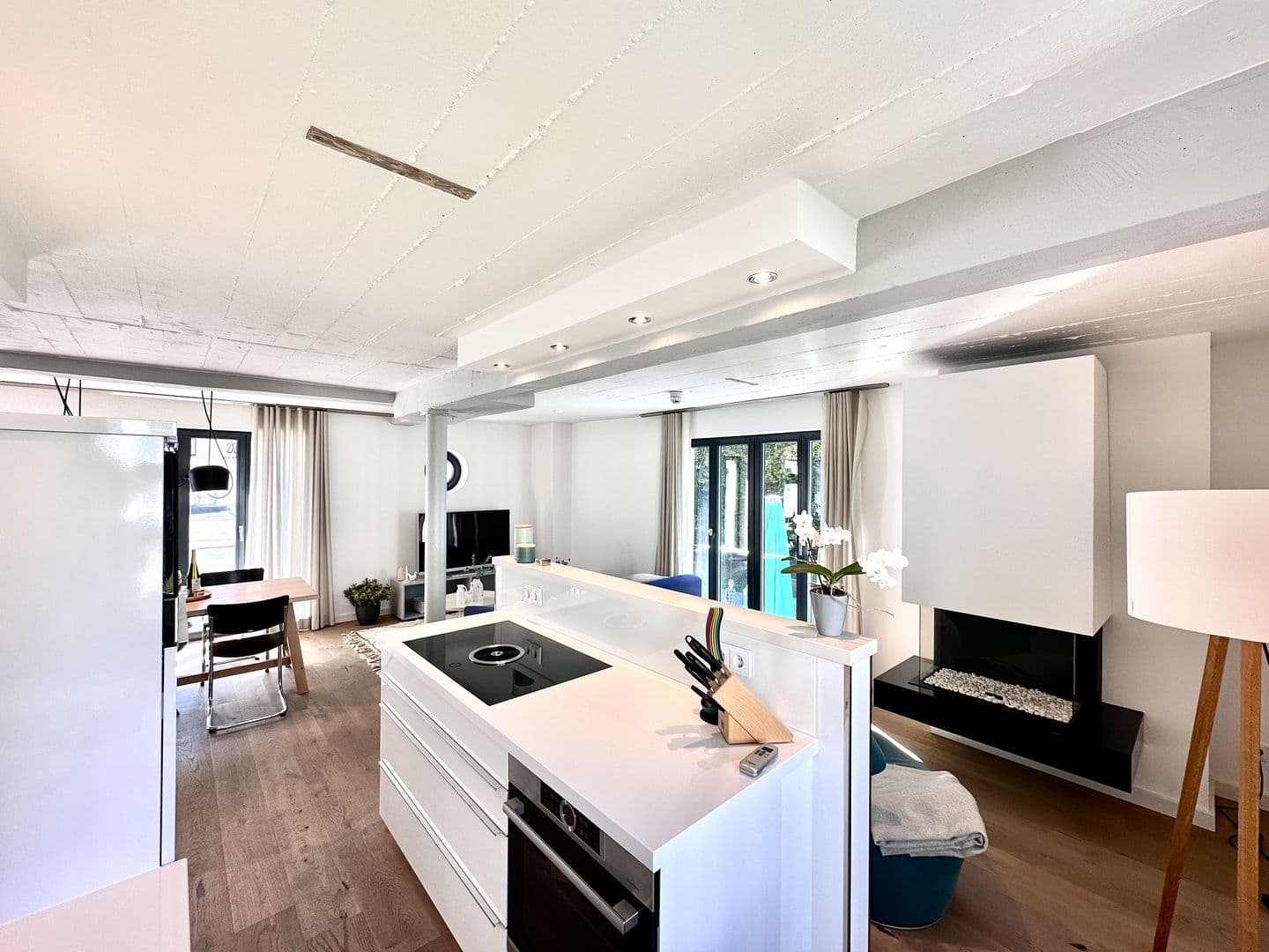 Ferienwohnung Dünenloft 7 im Haus Düne 7 Prora in Prora – Wohnzimmer