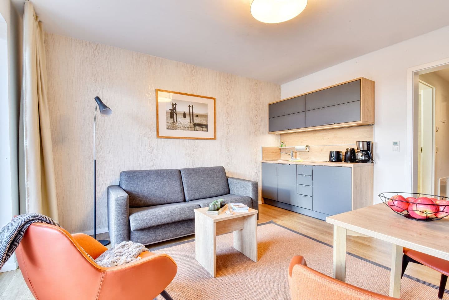 Ferienwohnung Goldammer 03 im Wreecher Idyll Rügen in Wreechen – Wohnzimmer