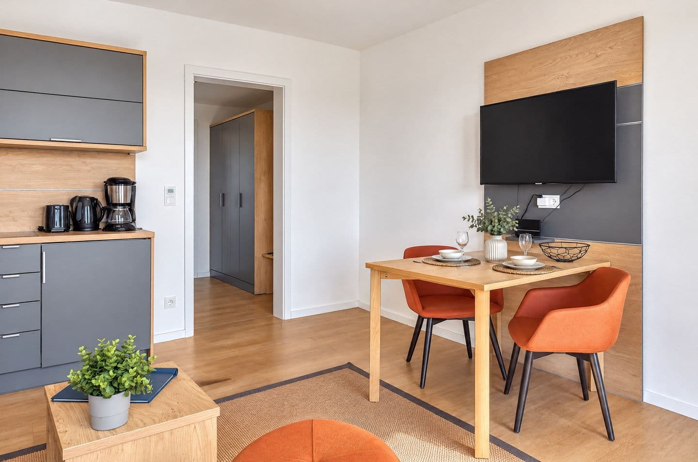 Ferienwohnung Goldammer 03 im Wreecher Idyll Rügen in Wreechen – Wohnzimmer