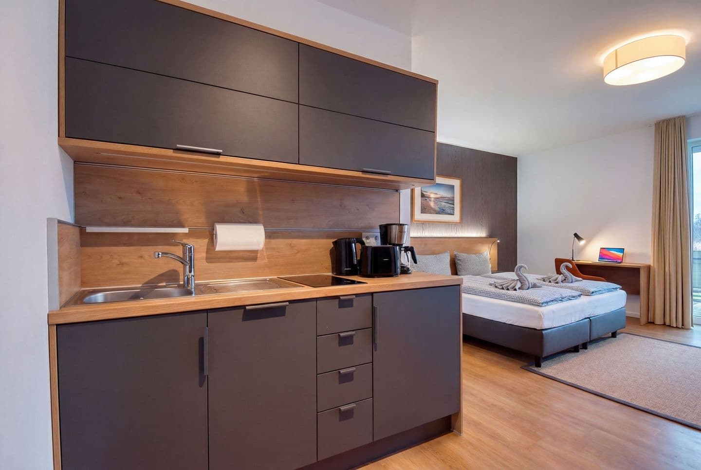 Ferienwohnung Graureiher 18 im Wreecher Idyll Rügen in Wreechen – Küche