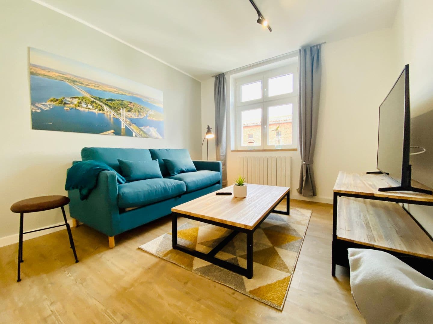 Ferienwohnung HafenCity App. No 1 / Stralsund in Stralsund – Wohnzimmer