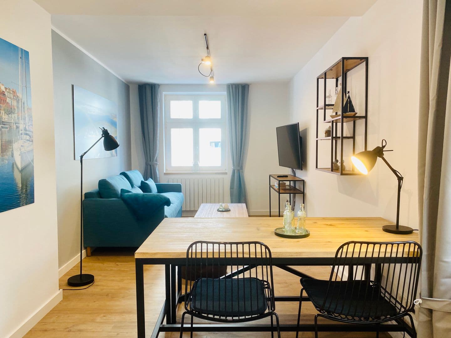 Ferienwohnung HafenCity App. No 2 / Stralsund in Stralsund – Wohnzimmer