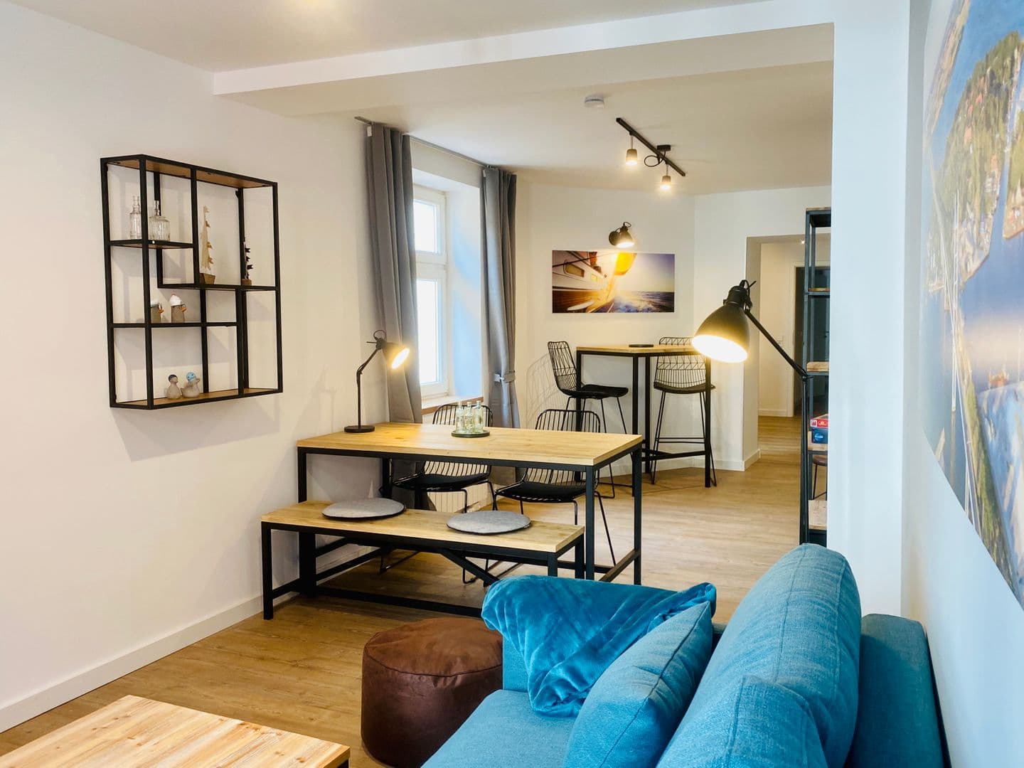 Ferienwohnung HafenCity App. No 3 / Stralsund in Stralsund – Wohnzimmer