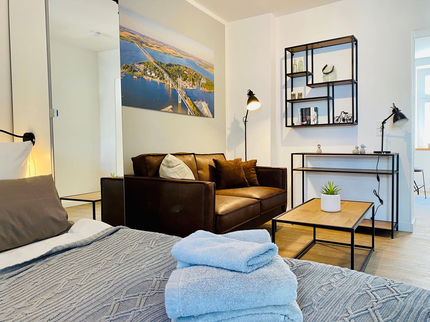 Ferienwohnung HafenCity App. No 8 / Stralsund in Stralsund – Schlafzimmer