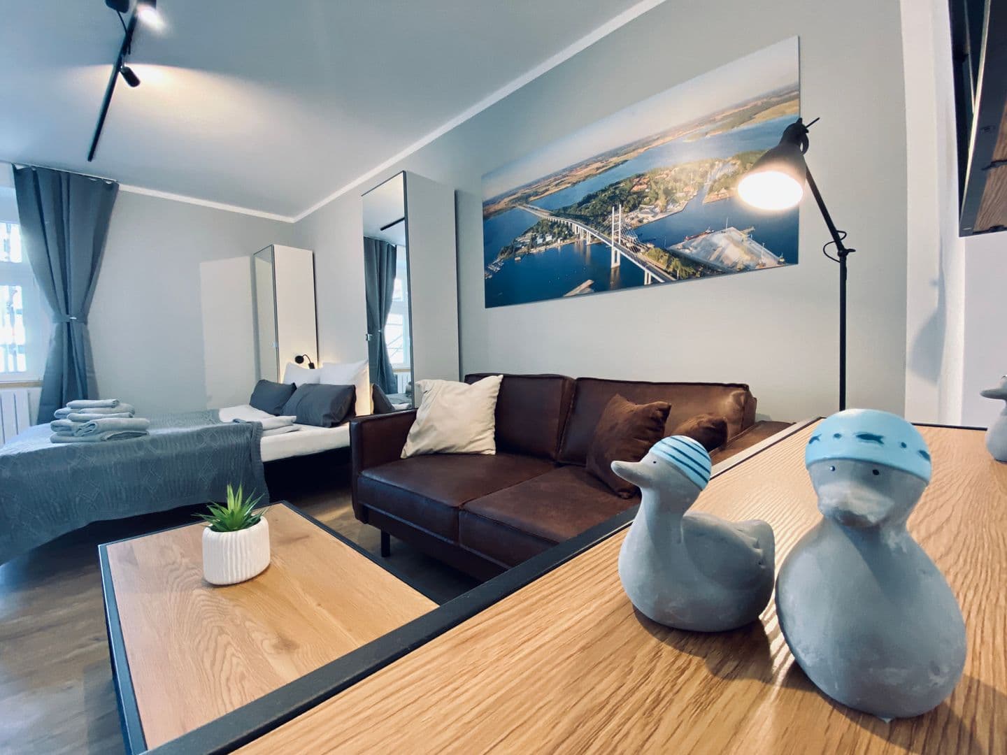 Ferienwohnung HafenCity App. No 8 / Stralsund in Stralsund – Wohnzimmer