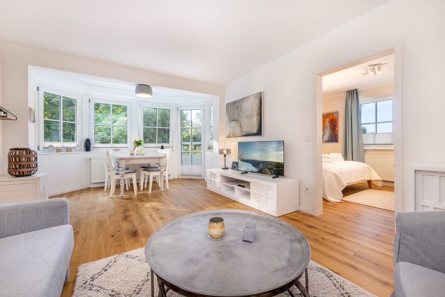 Ferienwohnung Hafenglück in Lauterbach in Putbus – Wohnzimmer