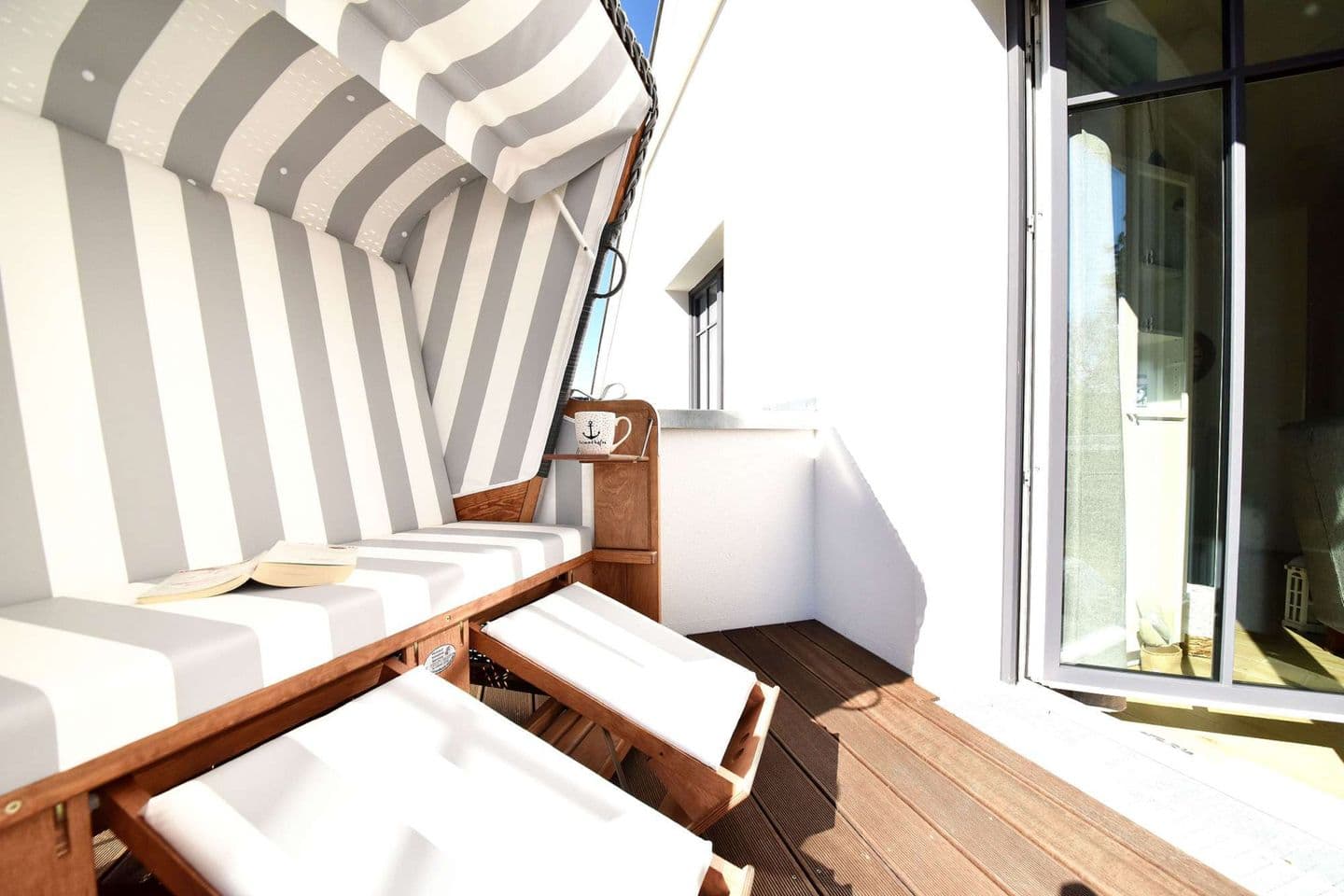 Ferienwohnung Heimathafen 14 in der Villa Sofie Binz in Binz – Balkon