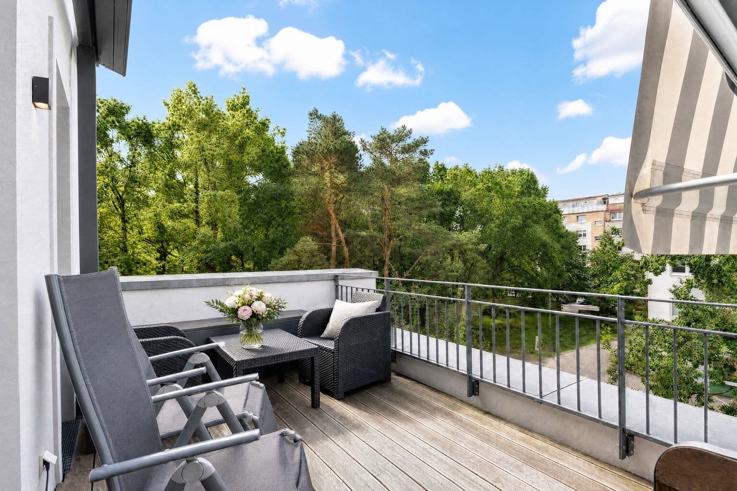 Ferienwohnung Heimathafen 14 in der Villa Sofie Binz in Binz – Balkon
