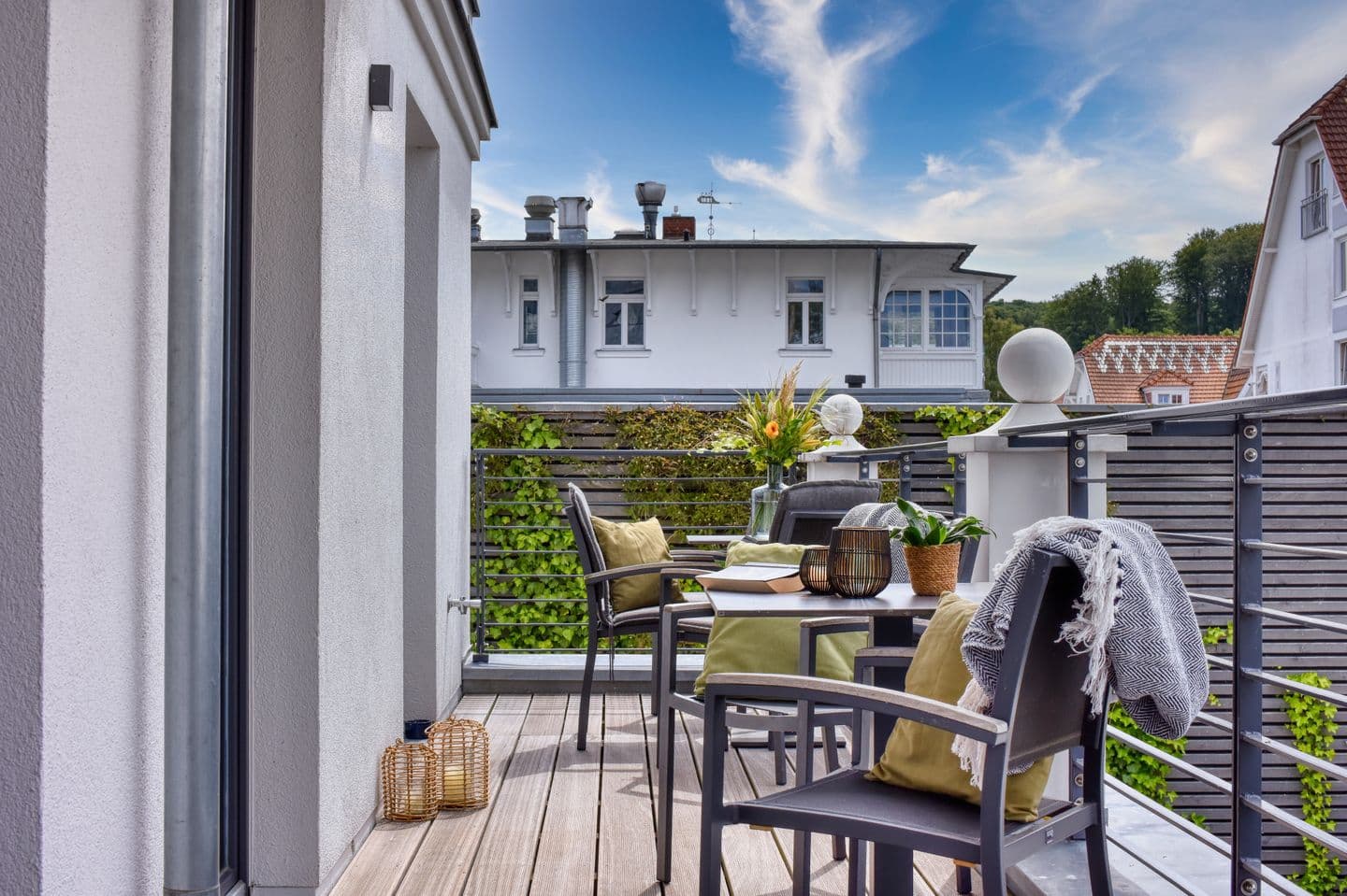 Ferienwohnung Heimathafen 3 Villa Martha Binz in Binz – Terrasse