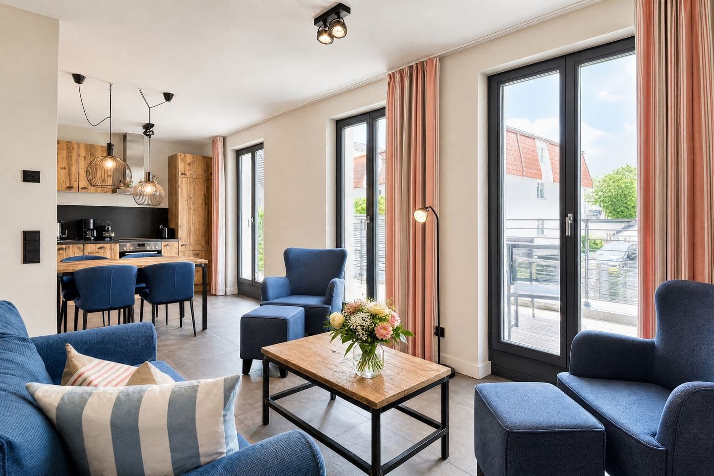 Ferienwohnung Heimathafen 3 Villa Martha Binz in Binz – Wohnzimmer