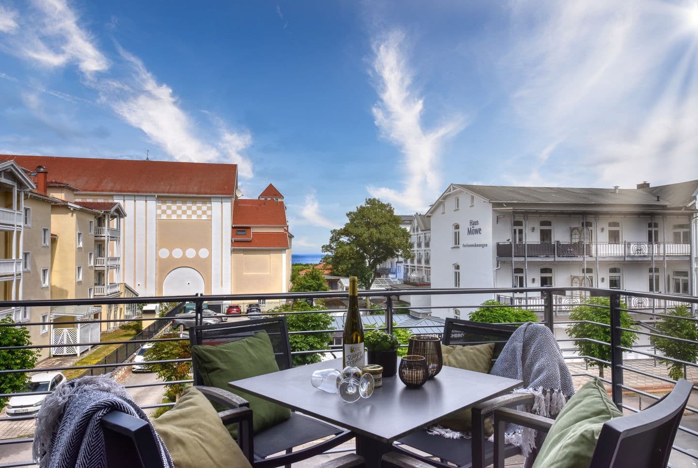 Ferienwohnung Horizonte-Loft 4 in der Villa Martha Binz in Binz – Terrasse