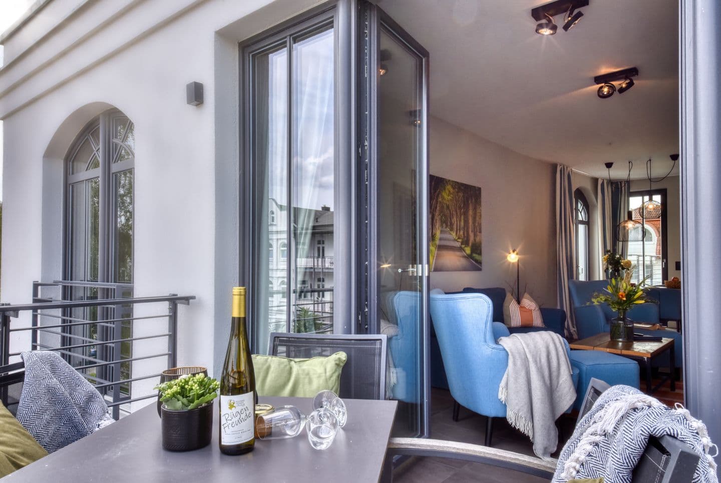 Ferienwohnung Horizonte-Loft 4 in der Villa Martha Binz in Binz – Terrasse