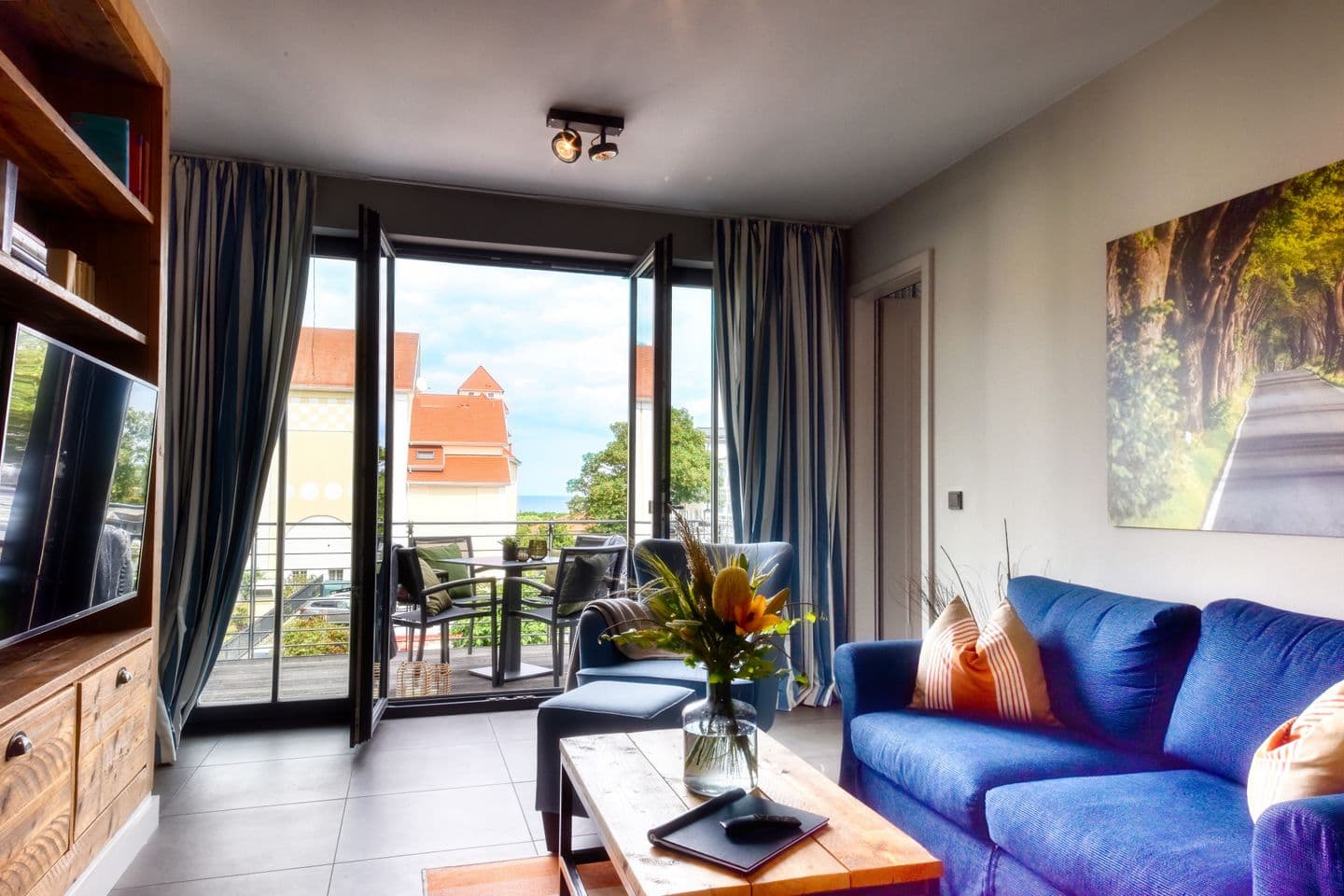 Ferienwohnung Horizonte-Loft 4 in der Villa Martha Binz in Binz – Wohnzimmer