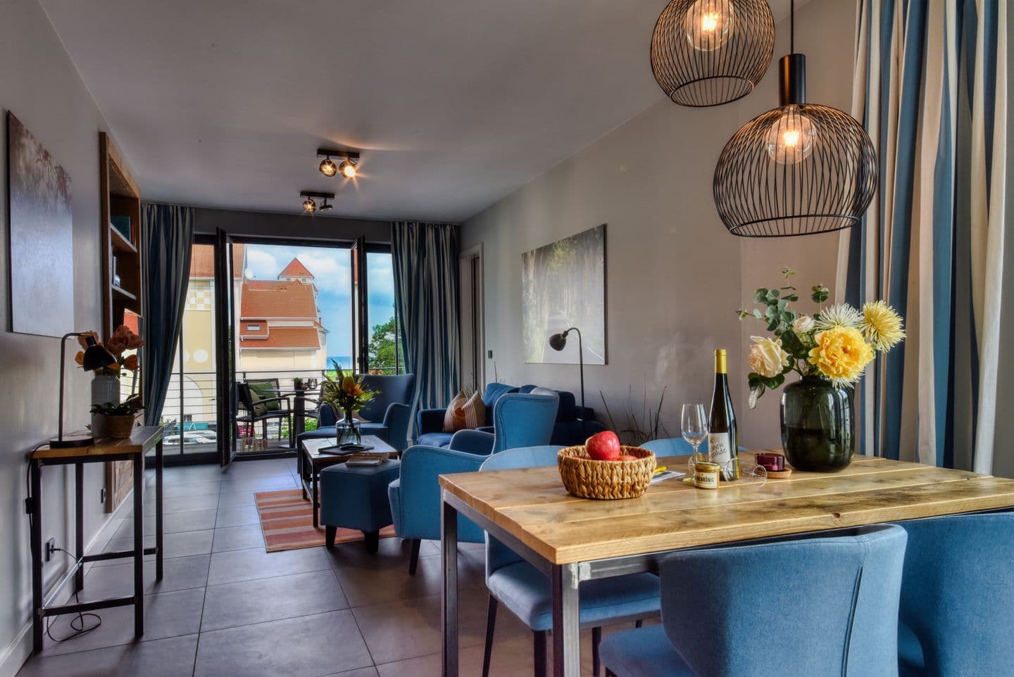 Ferienwohnung Horizonte-Loft 4 in der Villa Martha Binz in Binz – Wohnzimmer
